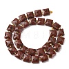 Natural Red Sesame Jasper Beads Strands G-F839-A17-01-5