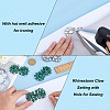 6Pcs Flower Glass Rhinestone Cabochons DIY-FG0010-18D-3