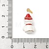 Brass Enamel Pendants KK-H5223-04A-G-3