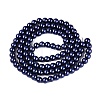 Baking Paint Pearlized Glass Pearl Round Bead Strands HY-Q330-8mm-82-2