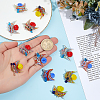 12Pcs 3 Colors Glass Pendants FIND-OC0014-31-3