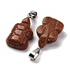 Synthetic Goldstone Pendants G-B127-06P-11-3