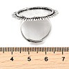 Vintage Adjustable Iron Finger Ring Components Alloy Cabochon Bezel Settings LS-X-PALLOY-Q300-14AS-NR-4