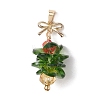 Christmas Theme Glass Pendants PALLOY-JF02865-1