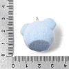Flocking Opaque Resin Pendants RESI-G128-01H-3