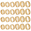 24Pcs 6 Styles 201 Stainless Steel Grooved Finger Ring Settings STAS-ME0003-12G-1