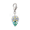 Resin & Glass Beaded Pendant Decorations HJEW-MZ00168-03-2