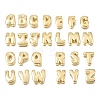Brass Slide Charms KK-E802-33G-1