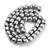 Synthetic Magnetic Hematite Beads Strands G-P545-H01-01D-2