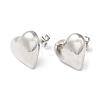 Rack Plating Brass Heart Stud Earrings EJEW-Q766-02P-1
