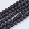 Natural Lava Rock Bead Strands LS-G-R193-18-6mm-1