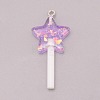 Resin Pendants RESI-WH0025-11D-1