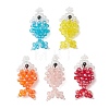 AB Color Plated Glass Pendants PALLOY-MZ01330-1
