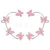 2Pcs 2 Styles Bling Butterfly Cuff Earrings EJEW-SC0001-26B-1