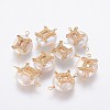 Natural Pearl Links connectors PEAR-F012-01G-E-1