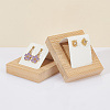 3Pcs Rectangle Wood Earring Display Stands EDIS-DR0001-05A-4