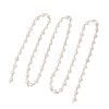 Natural Cultured Freshwater Pearl Link Chains AJEW-JB01585-02-1