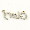 Tarnish Resistant Fashionable Stainless Steel Word Charms STAS-R059-20-2