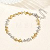 Women's 304 Stainless Steel Dolphin Link Chains Bracelets BJEW-G790-02GP-1