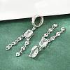 Brass Micro Pave Cubic Zirconia Chandelier Earrings KK-CBA8324-15P-3