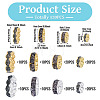 120Pcs Brass Rhinestone Spacer Beads RB-TA0001-36A-4