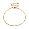 Adjustable Rack Plating Brass Cable Chain Bracelets for Women BJEW-G735-17G-4