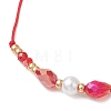 Glass & Seed Beads Braided Bead Bracelets BJEW-MZ00283-02-4
