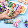 8 Bags 8 Colors 3-Ply Round Cotton Twisted Cord OCOR-TA0003-82A-5