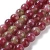 Dyed Natural Malaysia Jade Beads Strands G-G021-02B-01-1