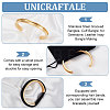 Unicraftale 1PC 304 Stainless Steel Grooved Bangles FIND-UN0002-11-5