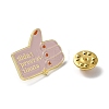 Word Don't Procrastinate Enamel Pins JEWB-D022-02A-G-3