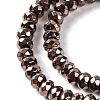 Electroplated Synthetic Non-magnetic Hematite Beads Strands G-Q174-02-4
