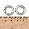 Tarnish Resistant Ring Smooth 304 Stainless Steel Spring Gate Rings STAS-E073-06-A-2
