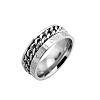 Rotatable Stainless Steel Finger Ring PW-WGE3233-16-1