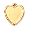 304 Stainless Steel Pendant Cabochon Settings LS-STAS-Z204-04G-13-1