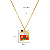 Christmas 304 Stainless Steel Enamel Pendant Necklaces FS-WGDAA96-19-1