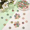 60Pcs 6 Colors Alloy Enamel Beads ENAM-WR0001-22-4