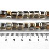 Electroplate Glass Beads Strands EGLA-H108-01A-HP02-4