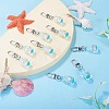 10Pcs Glass Pendant Decorations HJEW-TAD00002-5