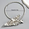 Exaggerated Zinc Alloy Crystal Rhinestone with Plastic Pearl Leaf Choker Necklaces for Women FS-WGACF56-02-4