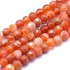 Natural Agate Beads G-J371-15-6mm-1