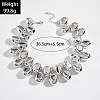 Alloy & CCB Plastic Beaded Necklaces FS-WG4655B-02-2