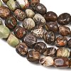 Natural Flower Agate Beads Strands GG-CBA787B-A34-3