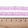Crackle Transparent Glass Beads Strands GLAA-N069-03A-08-4