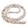 Natural Rainbow Moonstone Beads Strands G-A097-A11-08-2