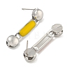 304 Stainless Steel Enamel Stud Earrings EJEW-S229-15P-04-2