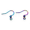 Ion Plating(IP) 304 Stainless Steel French Earring Hooks STAS-S119-014A-2