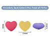 75Pcs 15 Colors Opaque Resin Cabochons RESI-HY0001-01-2
