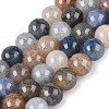 Baking Paint Crackle Glass Beads Strands GLAA-Q106-03A-18-1