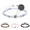 4Pcs 4 Styles I Love You in 100 Languages Projection Bracelets Set BJEW-FI0001-03-1